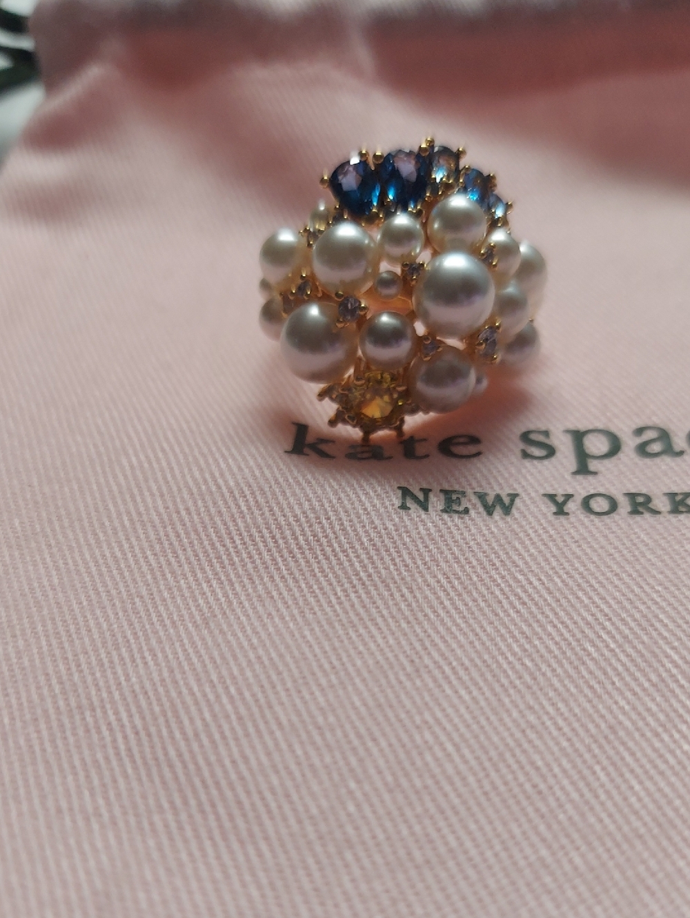 Kate Spade Rain Or Shine Statement Ring Size 7 - Picture 6 of 8